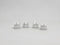 White Crown Tire Wheel Stem Air Valve Caps Car Truck Hot Rod Bike US - 4PCS Set...