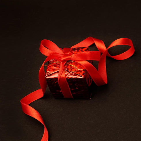 5/8" x 100 Yards Satin Ribbon - Red Silk Ribbon with Spool - Ideal for Gift Wrapping, Floral Bouquets, Crafts, Wedding Party Decorations, Christma...