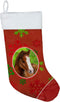 Caroline's Treasures SB3120-CS Horse Foal Red Snowflakes Holiday Christmas Christmas Stocking Fireplace Hanging Stockings Christmas Season Party D...