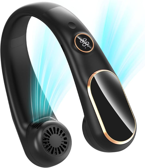 Koonie Neck Fan Rechargeable, Personal Portable Fan Battery Operated, Hands Free Wearable USB Neck Cooling Fan for Indoor Outdoor, Width Adjustabl...