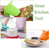 QTECLOR Mini Oven Mitts Gloves-BPA Free Silicone,Heat Resistant, Cooking Pinch Mitts Potholder for Kitchen Cooking & Baking...