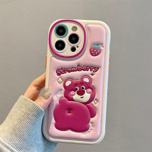 Compatible with iPhone 11Pro Max Cute Case, TPU Leather Phone Emboss Cartoon case Soft Rubber Shockproof Protective for iPhone 11 Pro Max Case Cov...