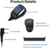 SAMCOM Walkie Talkie Speaker Mic, 2 Pin K Type Handheld Two Way Radios Shoulder Lapel Mic Microphone with Rainforced Cable,1 Pack...
