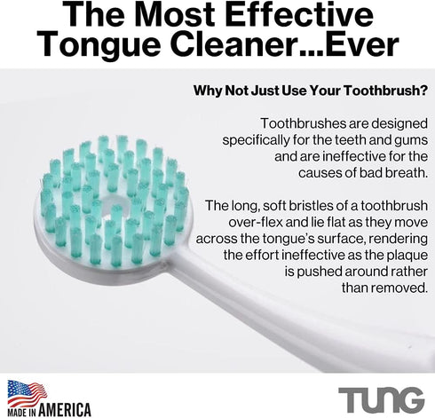 Tung Tongue Gel | Fresh Mint Tongue Cleaning Paste | Bad Breath and Halitosis | Mouth Odor Eliminator | Use with Tongue Brushes & Scrapers | Made ...