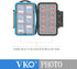 VKO SD SDHC SDXC Micro SD TF Memory Card Case Holder Organizer Carrying Box Keeper,Shockproof Storage Protector Cover for Computer Camera Media 12...