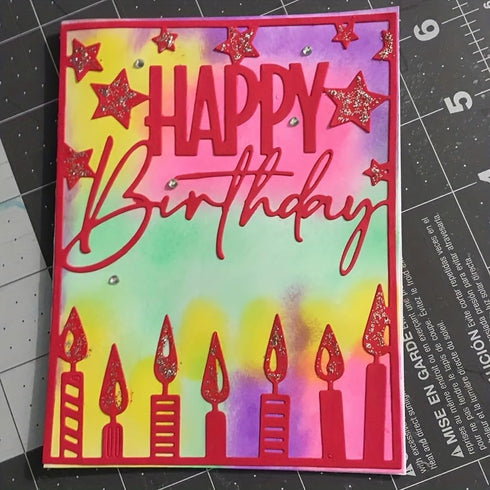 Happy Birthday Metal Cutting Die for Scrapbooking - Durable, Cut Stencils for DIY Scrapbook Photo Album Decorative Paper Card, Card Making Supplie...