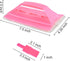 Multifunctional Glass& Window Track Cleaning Tools, Soft Frosted Glass Window Washer Cloth Brush with Study PVA Handle and Scraper, Window Cleaner...