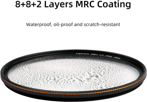 Lightdow MRC UV Filter Protective Schott Optical Glass Ultra-Thin Slim with Multi-Coated Protection Lens Filters for Canon Nikon Sony DSLR Camera ...