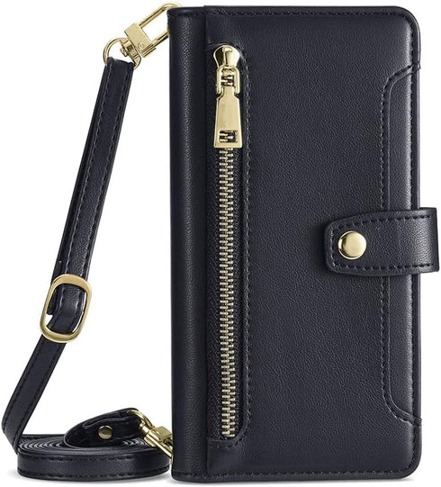 Asuwish Phone Case for Samsung Galaxy A51 5G/A 51 5G UW Verizon Wallet Cover and Screen Protector Zipper Leather Flip Credit Card Holder Slot Stan...