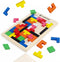 Wooden Puzzles Blocks Brain Teasers Toy Russian Tangram Colorful Jigsaw Game Montessori Intelligence STEM Preschool Educational Gift for Baby Todd...