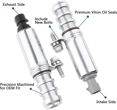 Pair of 2 Intake & Exhaust Camshaft Position Actuator Solenoid Valve for Buick Chevy Captiva Cobalt Equinox HHR Malibu GMC Terrain Pontiac G5 G6 S...