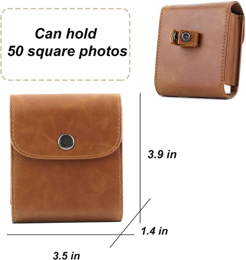 Photo Pouch Album for Fujifilm Instax Square SQ40 SQ1 SQ20 SQ10 SQ6 SP-3 Instant Camera Film Mini 3 Inch Film Accessories Case Bag with Soft PU Le...