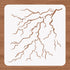 BENECREAT Lightning Bolt Stencil, 12x12 Weather Nature Storm Pattern Drawing Templates for Scrapbooking, Fabric, Floor Furniture, Wall Art Decor...