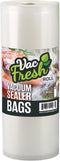 Vac Fresh Food Vacuum Sealer Rolls (8" x 50', 1 Roll), 3.5mil VF850 Embossed Food Storage Bags, Vacuum Seal Bags for Meal Prep, Sous Vide Bags for...