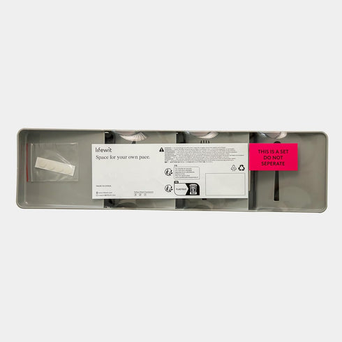 Lifewit Compact Flatware Drawer Organizer, Narrow Silverware Tray for Kitchen Drawers, Plastic Cutlery Holder for Spoons, Forks and Knives, Utensi...