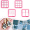 Square Clay Cutters, 3D Printed Clay Cutter,Stripe Tool Polymer Clay Cutters, Checker Board Maker for Making Earrings Jewerl, Square Grid Tool (A)...