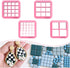 Square Clay Cutters, 3D Printed Clay Cutter,Stripe Tool Polymer Clay Cutters, Checker Board Maker for Making Earrings Jewerl, Square Grid Tool (A)...