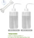 ORIMERC 2 Pack 500mL Watering Bottle with 15 feet Self Watering Wick Cord for Indoor Plants Succulent Cactus Plastic Squeeze Water Can Long Nozzle...