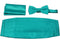 Mens Formal Woven Satin Cummerbund Pre-Tied Bowtie Hanky set...
