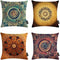 Boho Decorative Set of 4 Throw Pillow Covers Cushion Cover Throw Floral Printed Pillow Case 18 X 18 Inch Pillowcase ¡...