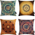 Boho Decorative Set of 4 Throw Pillow Covers Cushion Cover Throw Floral Printed Pillow Case 18 X 18 Inch Pillowcase ¡...