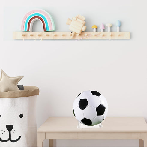 2 Pack Acrylic Football Stand Holder Sports Ball Storage Organizer Display Rack for Basketball Football Volleyball Soccer Rugby Balls...