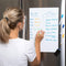 Magnetic Dry Erase Board, White Board with 4 Markers and Eraser, Magnet Whiteboard Sheet for Fridge, Writing Menu Organizer to Do List Chart for K...