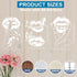 3pcs Lips Butterfly Fingers Stencils 11.7×8.3inch Large Kiss Lips DIY Stencil with Paint Brush Reusable Red Lip Lipstick Mouth Template for Wood C...