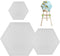 Hexagon Stretched Blank Canvas for Painting White Canvas Boards with Frame Set of 3 (8/6/4in) Canvases, Painting Supplies Art Board Paint Canvas P...