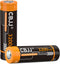 3.7 Volt Rechargeable Batteries 3200mAh for Flashlights, Headlamps, Doorbells, RC Cars etc. (2 Pack Flat Top)...