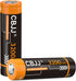 3.7 Volt Rechargeable Batteries 3200mAh for Flashlights, Headlamps, Doorbells, RC Cars etc. (2 Pack Flat Top)...