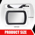 1 PC Car Sun Visor Vanity Mirror, 6.65" x 4.33" Portable Clip-on ABS Flat Glass Mirror Not Block Driving View, Practical Convenient Accessory, Com...