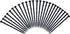 25-Pack Spiral Nylon Landscape Anchoring Spikes,8 Inch Garden Landscape Spikes for Weed Barrier, Artificial Turf Black...