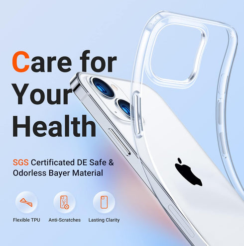 TORRAS for iPhone 13 Case/iPhone 14 Case Clear, Never Yellow, Military Grade Drop Tested, Protective Slim Thin Case for iPhone 13 Phone Case/iPhon...