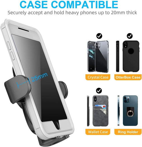 APPS2Car Suction Cup Car Phone Holder Mount, Dashboard/Windshield/Window Phone Holder with Ultra Sticky Gel Pad, Compatible with iPhone, Samsung, ...