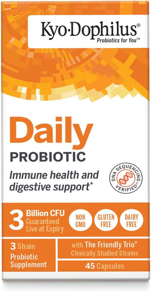 Kyo-Dophilus Daily Probiotic, Immune and Digestive Support*, 45 capsules (Packaging may vary)...