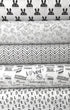 100% Printed White Series Cotton Fabric Cartoon Number Logo Bundles Quilting Fabric for Patchwork Needlework DIY Handmade Sewing Crafting Face Mas...