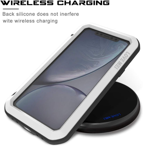 Bpowe for iPhone 11 Case,Super Shockproof Silicone Aluminum Metal Gorilla Glass Armor Tank Heavy Duty Sturdy Protector Cover Hard Case for iPhone ...