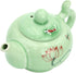 DELIFUR Celadon Handcrafted Porcelain Tea Set Lotus Theme Porcelain Tea Pot Covered Teacup Gongdao Cup From China (Lotus Tea pot)...