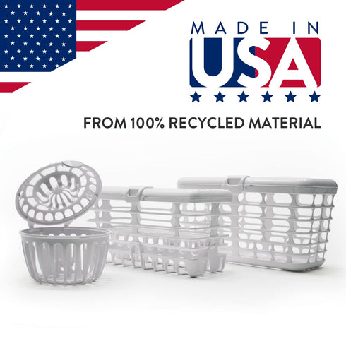 Prince Lionheart Made in USA High Capacity 3-in-1 Dishwasher and Spill Proof Vave Cleaner Basket for Toddlers & Infants Bottle Parts & Accessories...