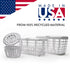 Prince Lionheart Made in USA High Capacity 3-in-1 Dishwasher and Spill Proof Vave Cleaner Basket for Toddlers & Infants Bottle Parts & Accessories...