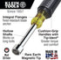 Klein Tools 630M Tool Set, Made in USA, Magnetic Nut Driver Set with Nut Driver Sizes 1/4 and 5/16-Inch, 3-Inch Hollow Shaft, Cushion Grips, 2-Pie...