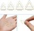 80pcs Triangle Earring Beading Hoops,4Sizes Earring Beading Beading Hoop Connector Links Earring Components Earring Finding for DIY Jewelry Earrin...
