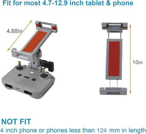 Hanatora RC-N1 N2 N1C Remote Controller 4.7-12.9 Inch Tablet Holder Mount for DJI Mavic 3 Classic,Air 3/2S,Mavic Air 2,Mini 4K/3/4 Pro,Mini 2/2 SE...