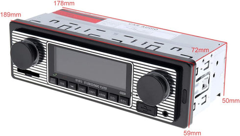 12V Bluetooth Car Radio MP3 Player Vehicle Stereo Audio Support FM / USB / SD / AUX with Remote Control...