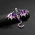 3Pcs Enamel Fly Dragon Brooch Party Sky Blue Green Violet Gifts For Women...