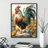 JFYHAB Chicken Diamond Painting Kits for Adults, Full Drill Sunflowers 5D Diamond Painting by Number Kits for Home Wall Decor, Diamond Art Kits, D...