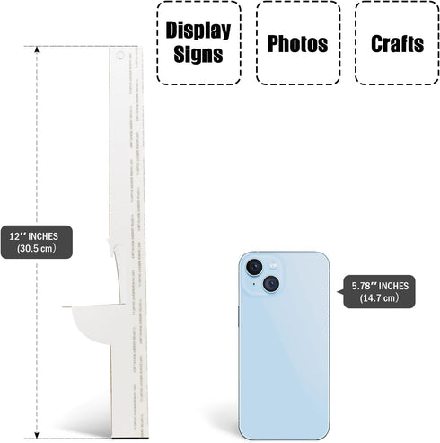 Lineco. Self Stick Easel Backs. Archival Quality, Sturdy, Fast and Easy to Use. 12 Inch Single Wing. Use for Photos, Signs, Crafts. (Pack of 25). ...