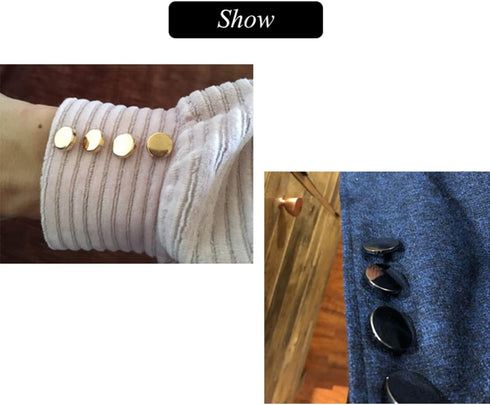 10 Pcs 10mm Zinc Alloy Buttons, Round Clothing Hook Buttons, Clothes Fasteners for Sewing Knitting Crafting, Silver...