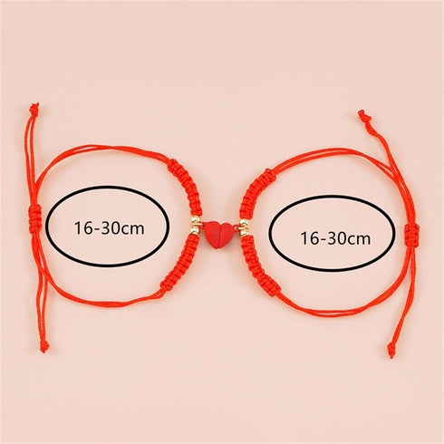2Pcs Braide Red String of Fate Bracelet Set for Lover Women Men Couple Matching Bracelet Relationship Good Luck Protection Jewelry Gift...